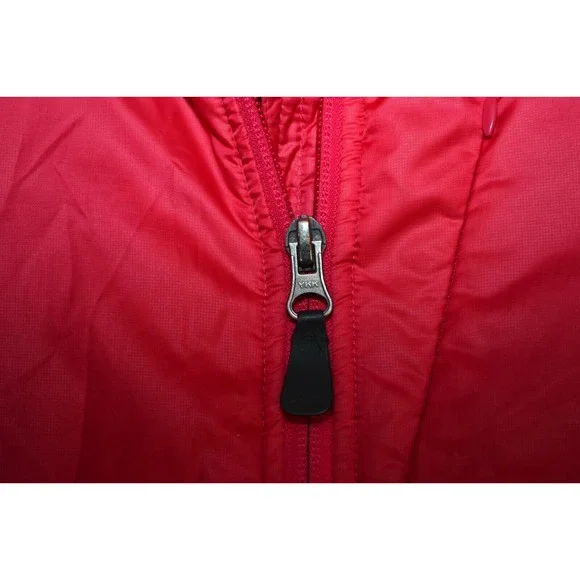 KJUS Ski Jacket Women's 38 / M Red Pink Insulated Primaloft Puffer Snow Full Zip